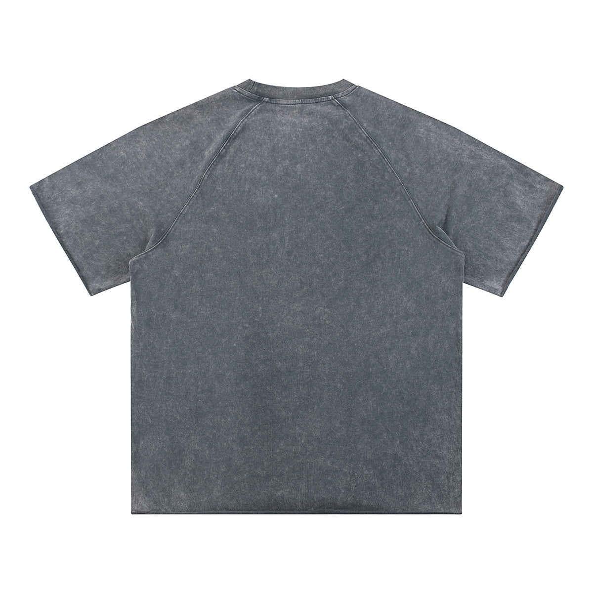 Stone-Washed Raw-Edge T-Shirt 8oz