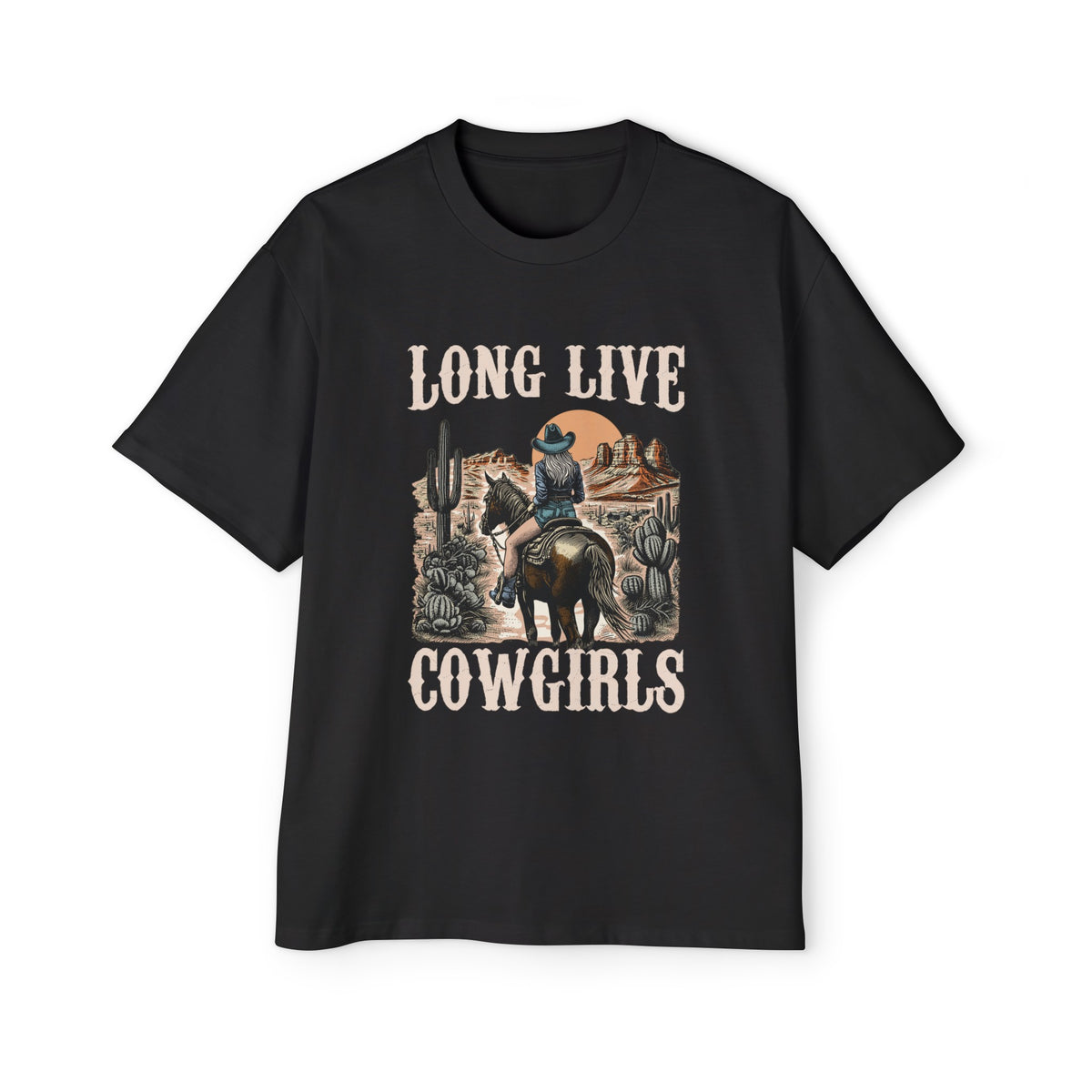 Long Live Cowgirls Graphic Tee-INNBLAC Fashion Apparel