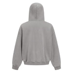 Vintage Oversized Full Zip Kangaroo Pocket Hoodie