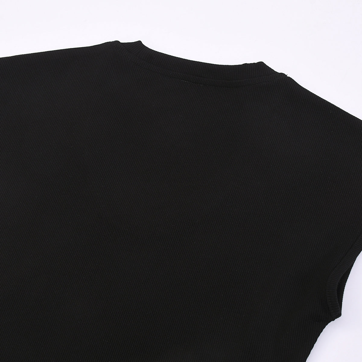 Classic Scoop-Neck Ribbed Sleeveless Top 250gsm