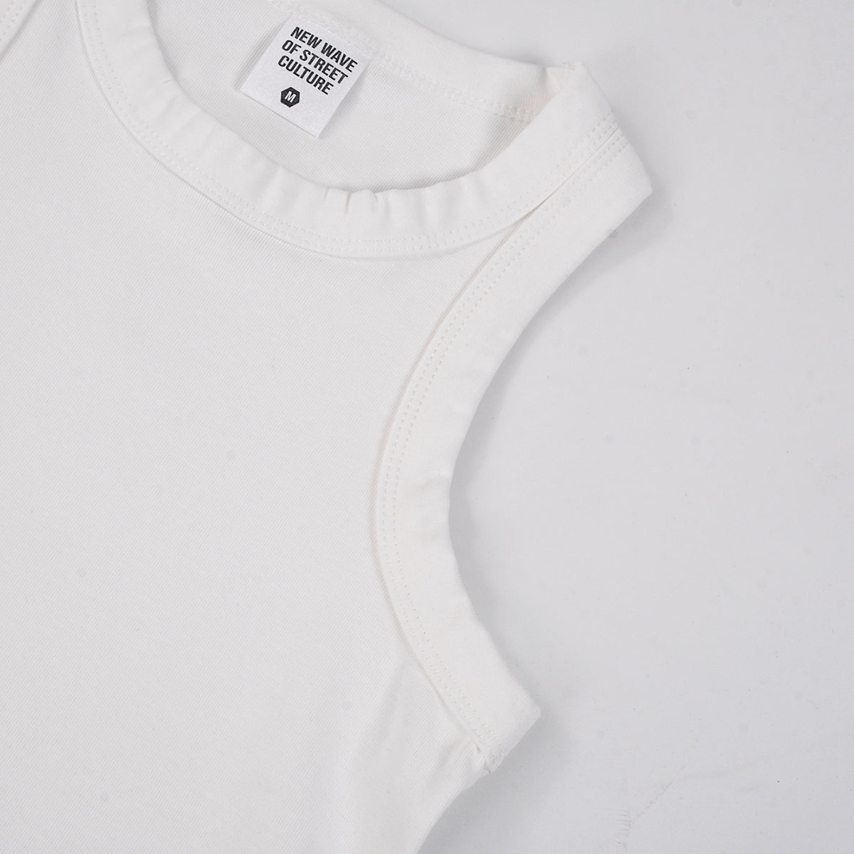 Camiseta sin mangas lavada de peso pesado de 9,45 oz