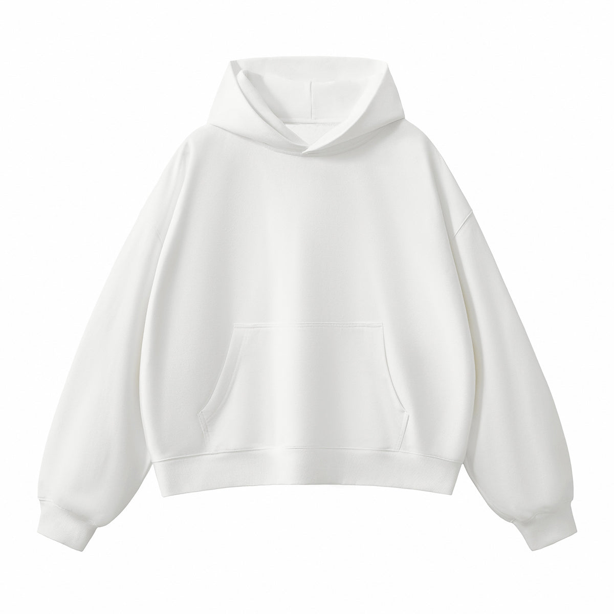 Solid Color Heavyweight Boxy Fit Hoodie