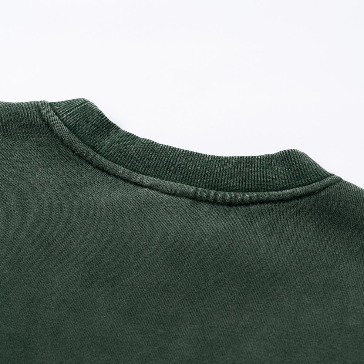 Crew Neck Mock Two-Layer Fleece Sweatshirt