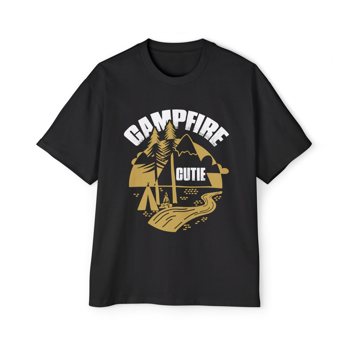 Campfire Cutie Graphic Tee-INNBLAC Fashion Apparel