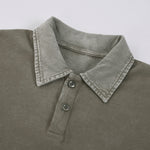 Polo teñido inverso de peso pesado de 9,6 oz