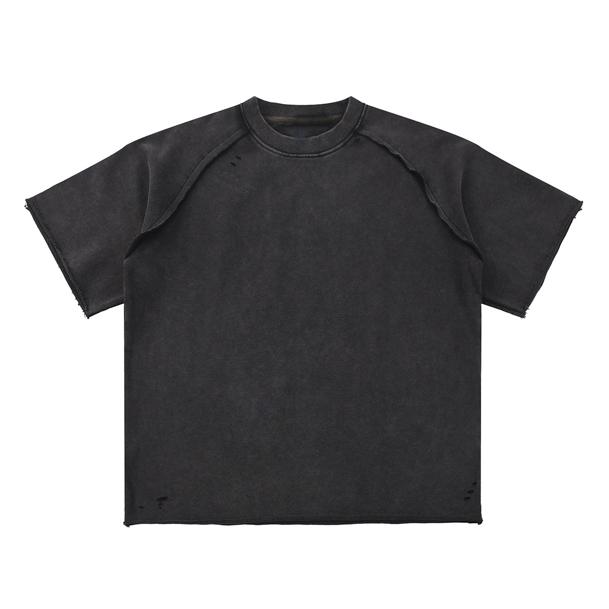 Heavy Washed Wax-Dyed High Street Raglan Tee