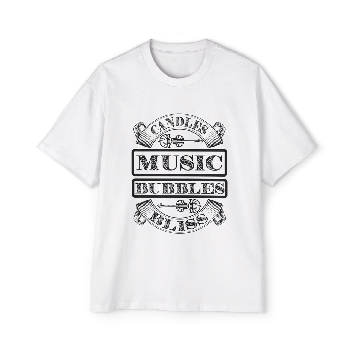Music Label Graphic Tee-INNBLAC Fashion Apparel