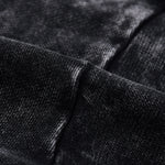 Stone-Washed Distressed Loose-Fit Sweatshirt