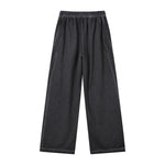 Heavy Wash Vintage Distressed Mesh Straight Pants