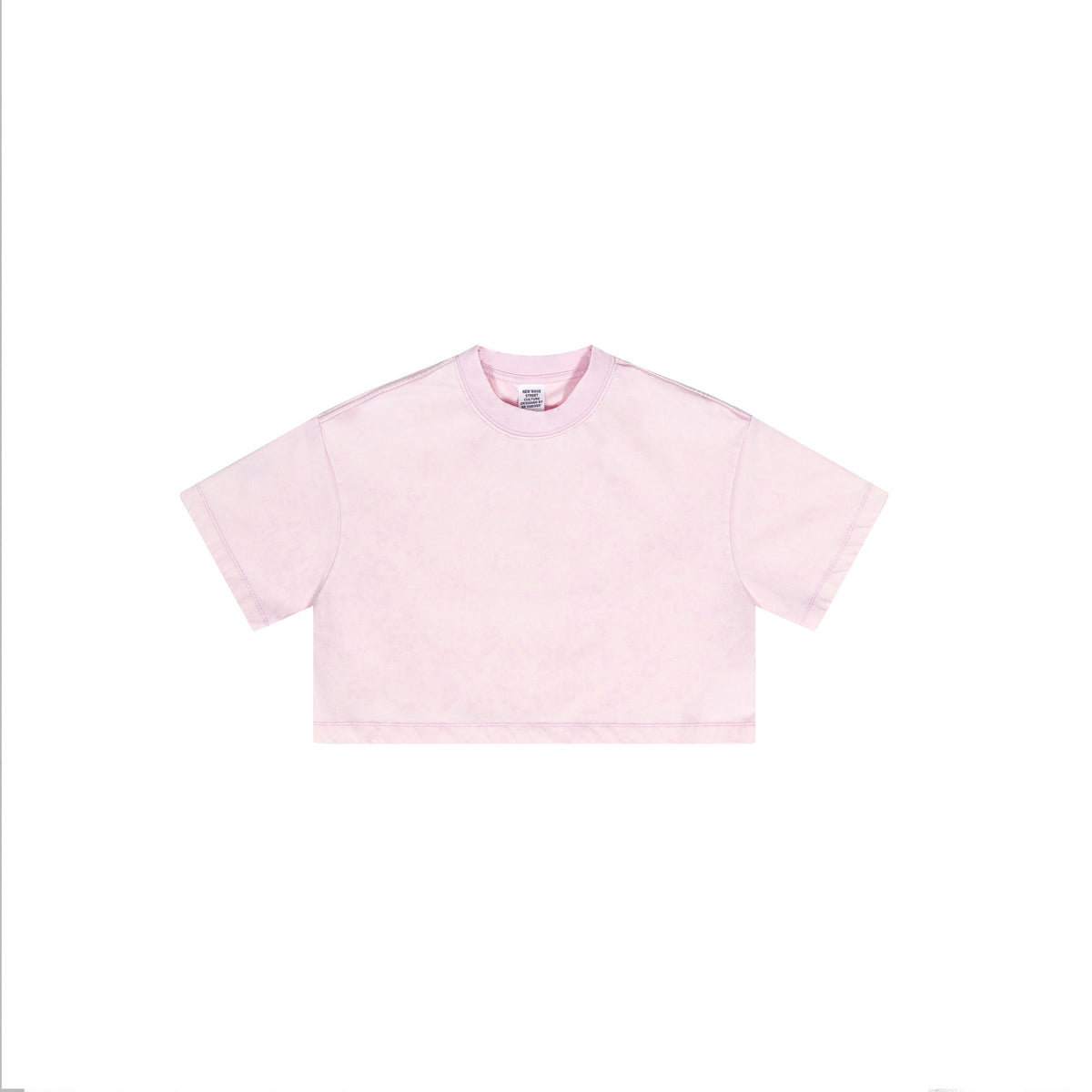 Frayed Edge Snowflake Washed Crop Top-INNBLAC Fashion Apparel