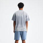 Camiseta lavada con efecto salpicado de tinta de 8 oz