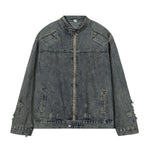 Shorts vaqueros con mariposas bordadas y adornados con perlas