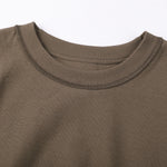 Crew Neck Solid Color Cotton Tee 7.5oz