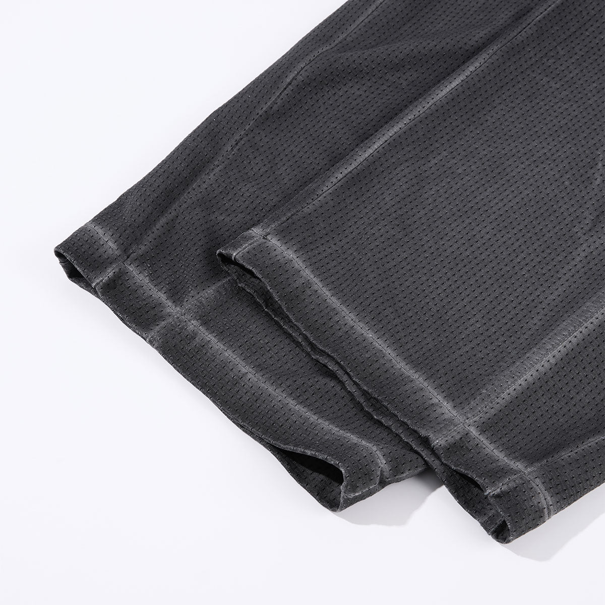 Heavy Wash Vintage Distressed Mesh Straight Pants