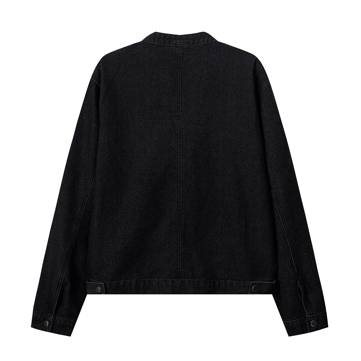 Zip-Up Baggy Denim Jacket