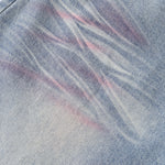 Tie-Dyed Raw Hem Ripped Bermuda Shorts