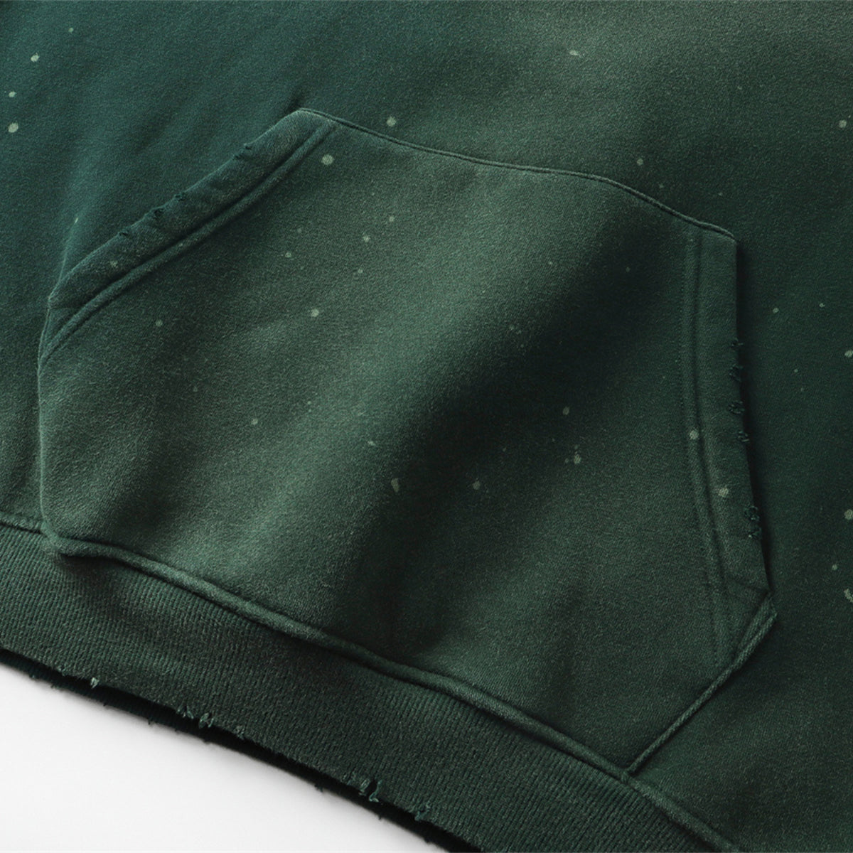 Destroyed Oversized Acid Wash Bleach Splatter Hoodie