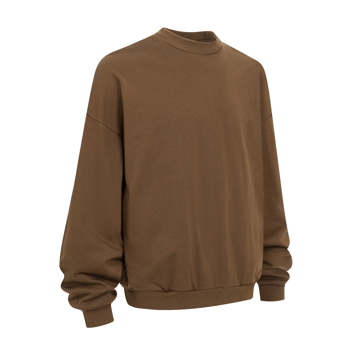 Brushed Fleece Soft Crewneck Pullover Sweatshirt