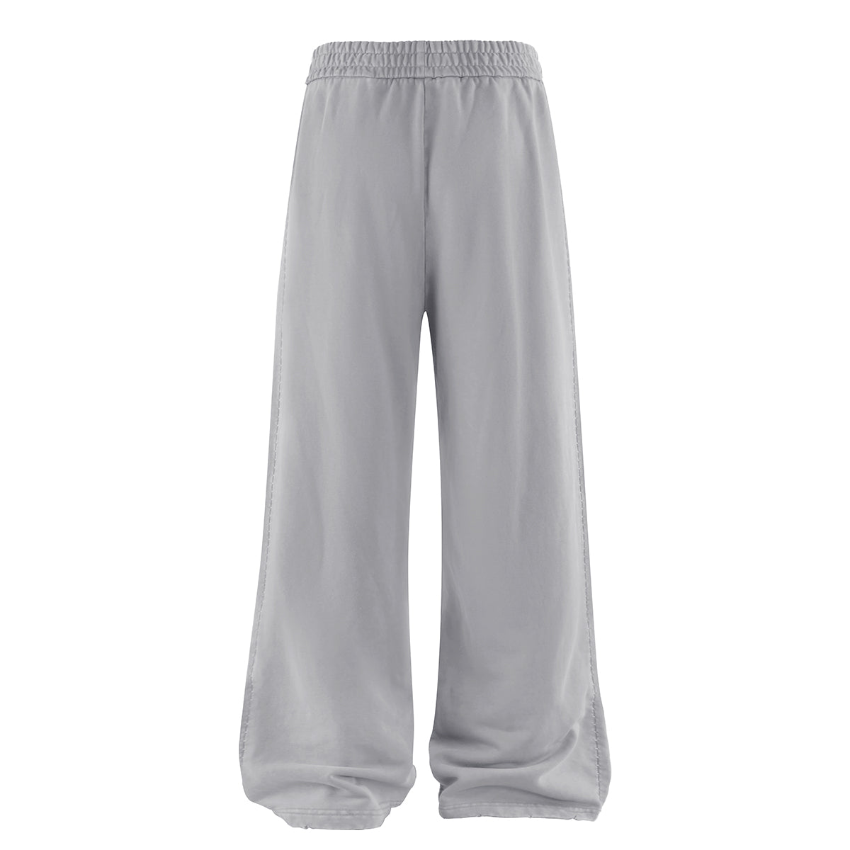 Stone-Wash Side Seam Distressed Sweatpants