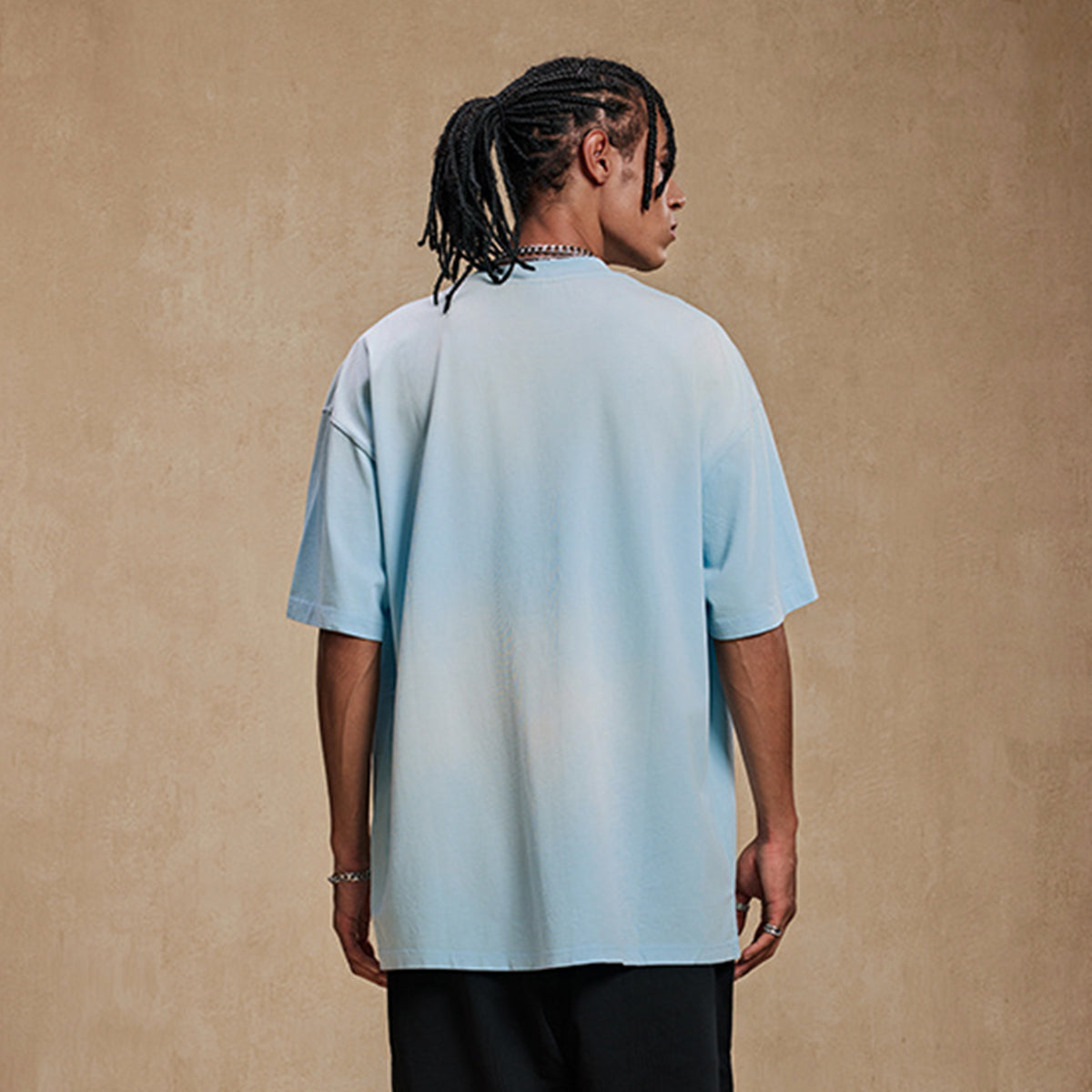 Distressed Premium Relaxed Fit Oversized T-Shirt
