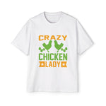 Crazy Chicken Lady Graphic Tee-INNBLAC Fashion Apparel