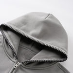 Special Stitch Bound Seam Zip Up Hoodie