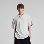 Relaxed Fit Boxy Solid Color Minimal Tee