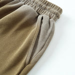 Ombre Color Drawstring Casual Lounge Elastic Waist Shorts