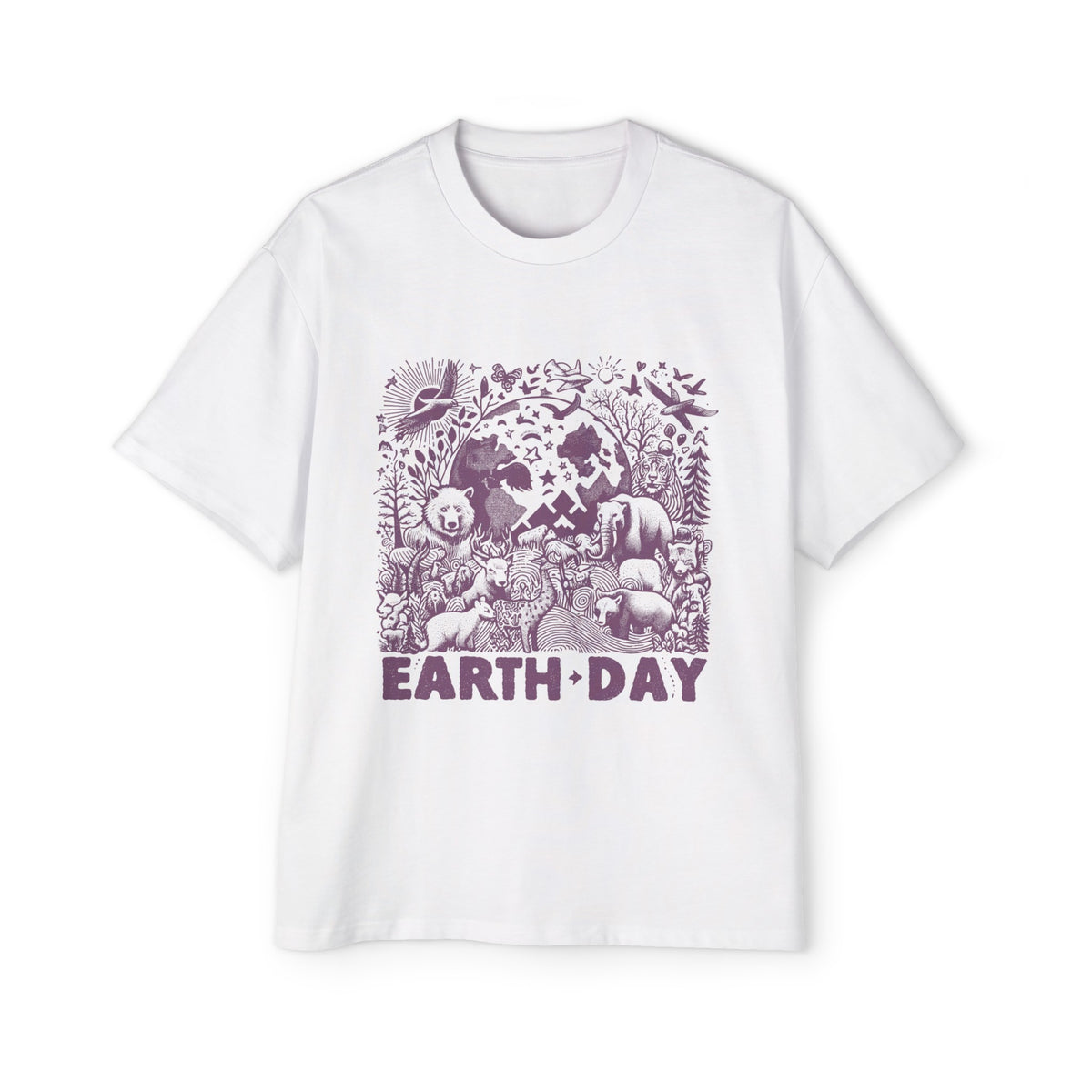 Earth Day Wild Life Animal Graphic Tee-INNBLAC Fashion Apparel