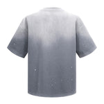 Splatter Dye Washed Distressed Air Mamba Cotton Tee