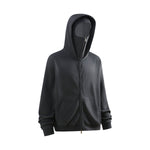 Unisex Full-Zip Fleece Layered Hood Hoodie