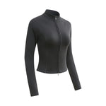 Double-Slider Zipper Fleece Cropped Sweatshirt