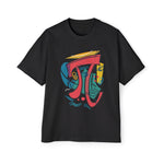 Pi Symbol With Abstract Girl Graphic Tee-INNBLAC Fashion Apparel