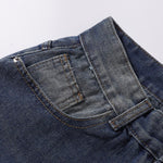 Cartoon Patchwork Distressed Barrel Jeans