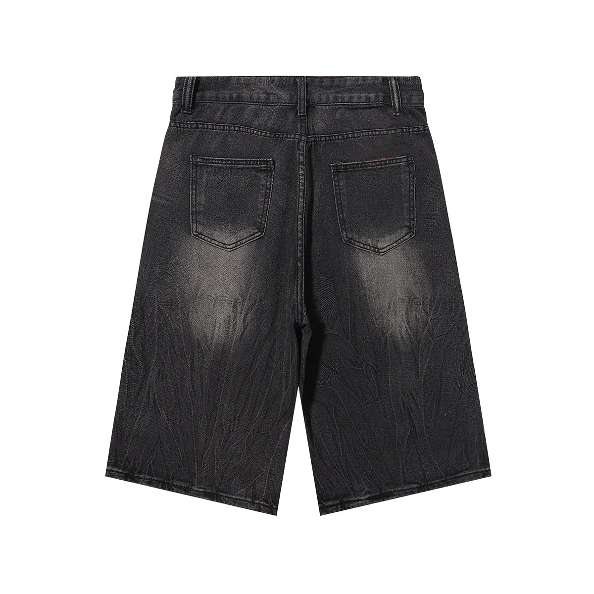 Bermudas vaqueras rasgadas con parches de camuflaje