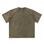 Heavy Washed Wax-Dyed High Street Raglan Tee
