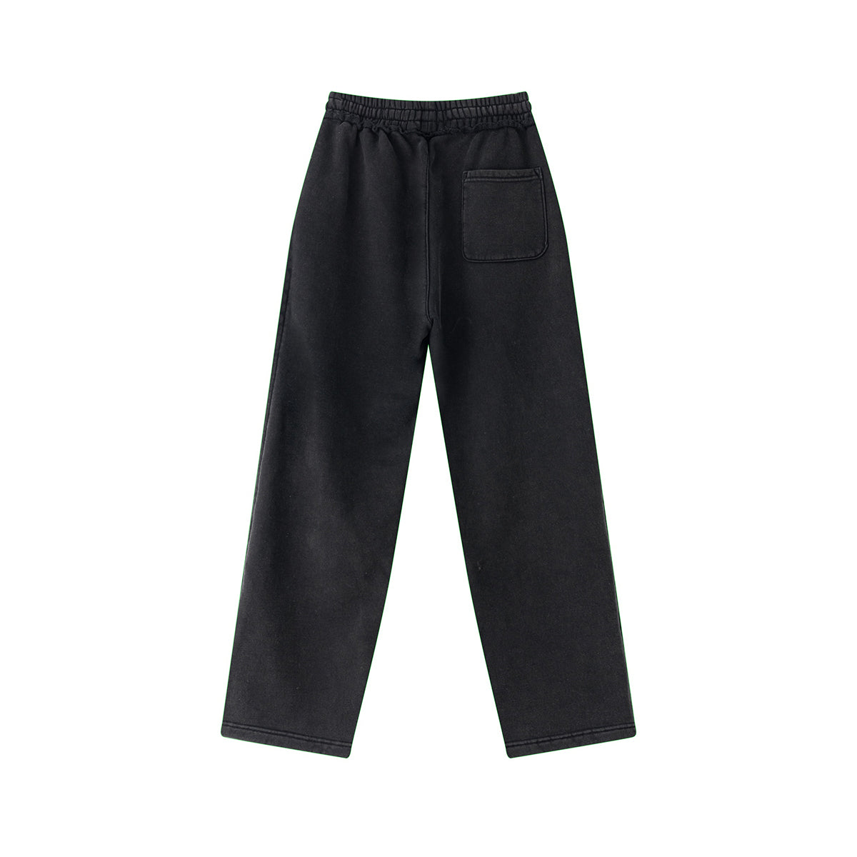 Raw Edge Straight Leg Fleece Sweatpants