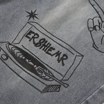 Bermudas vaqueras rasgadas con parches de camuflaje