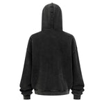 Oversized Vintage Washed Zip Up French Terry Hoodie