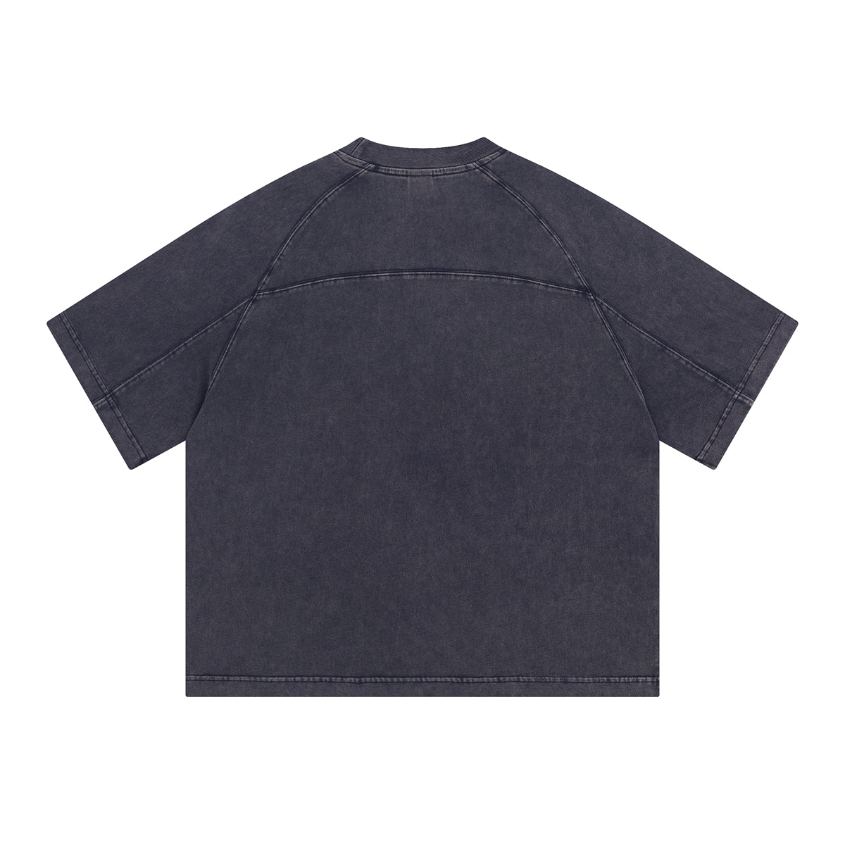 Camiseta vintage de algodón con patchwork lavado de 8.55 oz