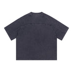 Camiseta vintage de algodón con patchwork lavado de 8.55 oz