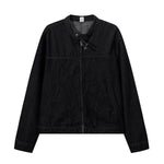 Zip-Up Baggy Denim Jacket