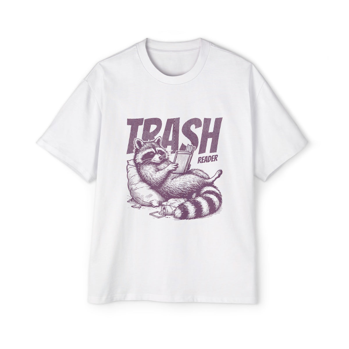 Raccoon Reading Graphic Tee-INNBLAC Fashion Apparel