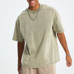 Vintage Washed Patchwork T Shirt 8oz