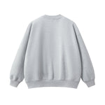 Solid Color Side-Split Fleece Sweatshirt