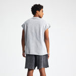 Washed Raw Edge Baggy Tank Top 8oz