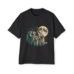 Retro Raccoon Moon Graphic Tee-INNBLAC Fashion Apparel