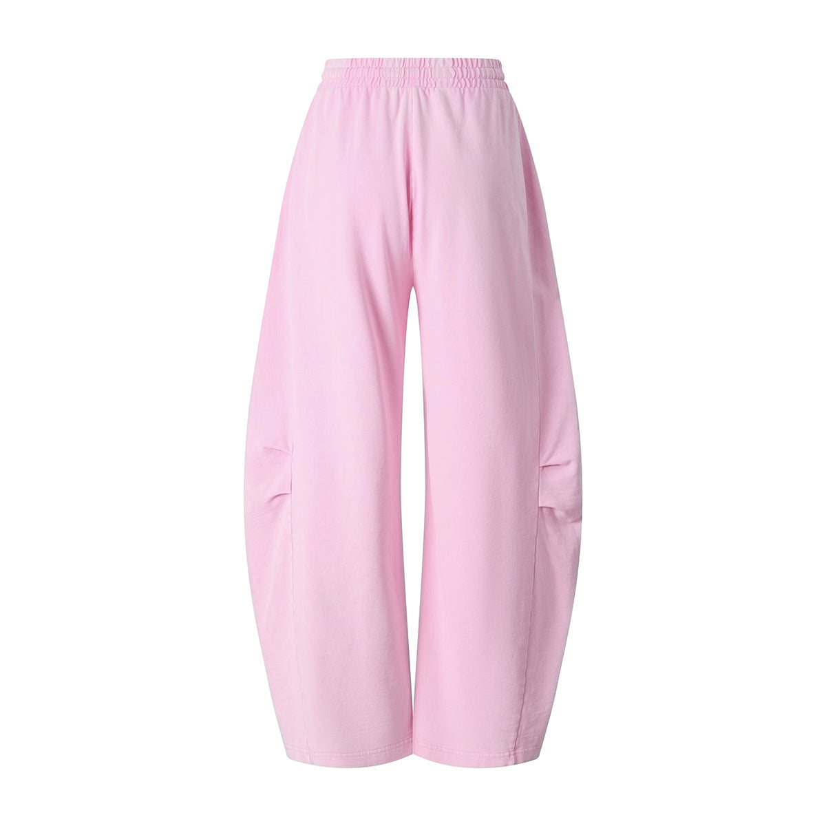 Vintage Washed Curved Panel Wide Drawstring Pants