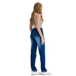 High Waist Stretch Straight Leg Yoga Jeans