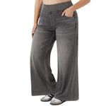 High Waist Stretch Wide Leg Denim Jeans